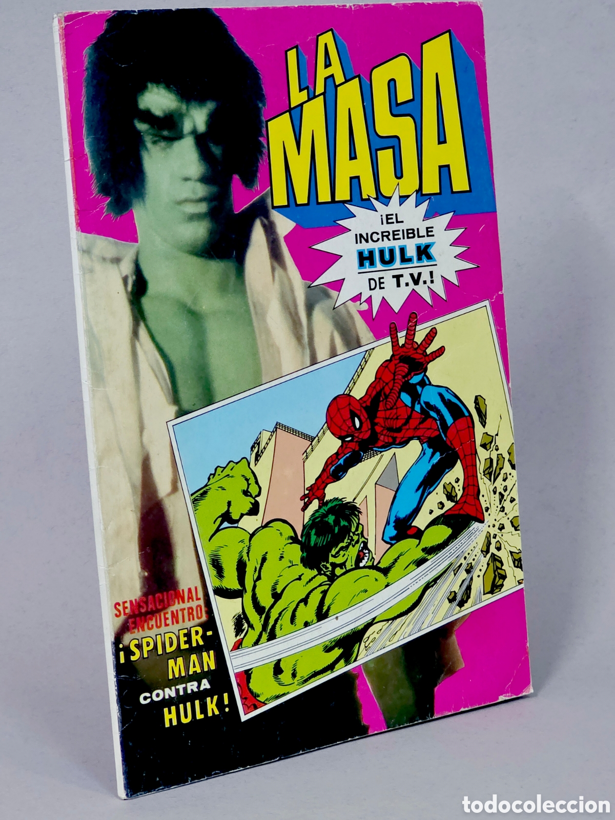 Tebeos: C&Oacute;MIC LA MASA EL INCRE&Iacute;BLE HULK 1 TV CONTRA SPIDERMAN MARVEL EDITORIAL BRUGUERA BUEN ESTADO