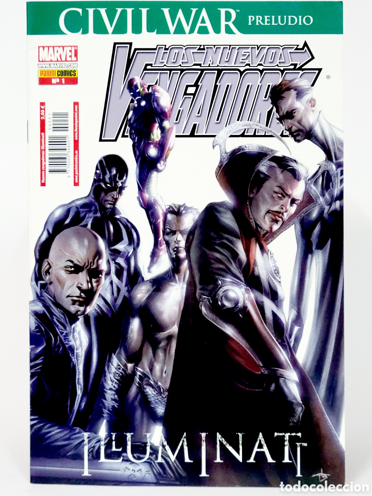 Tebeos: C&Oacute;MIC CIVIL WAR PRELUDIO LOS NUEVOS VENGADORES 1 ILLUMINATI PANINI MARVEL GRAPA DE KIOSCO