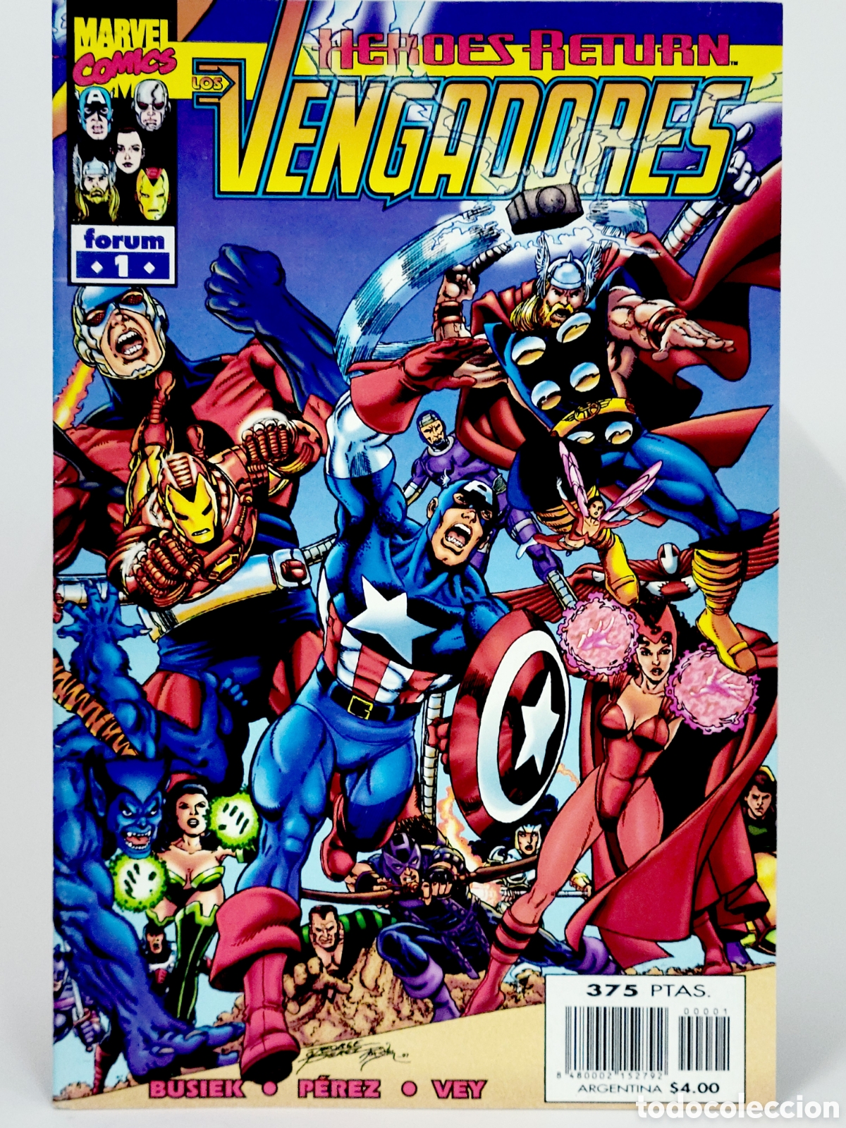 Tebeos: C&Oacute;MIC LOS VENGADORES 1 HEROES RETURN VOL.3 FORUM MARVEL VOLUMEN GRAPA DE KIOSCO