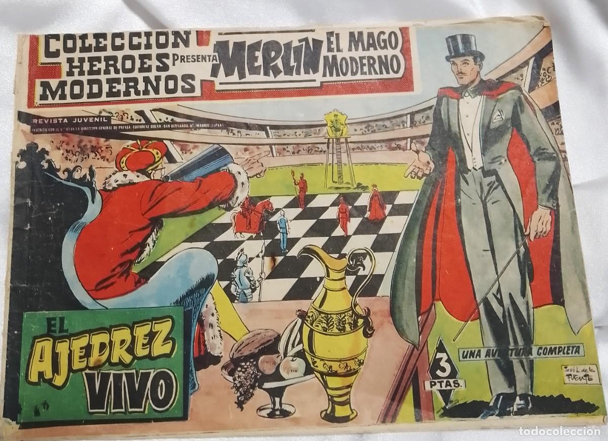 Tebeos: MERLIN EL MAGO N&ordm; 1 ORIGINAL DOLAR 1959- BIEN-LEER DESCRIP GASTOS Y VER FOTOS