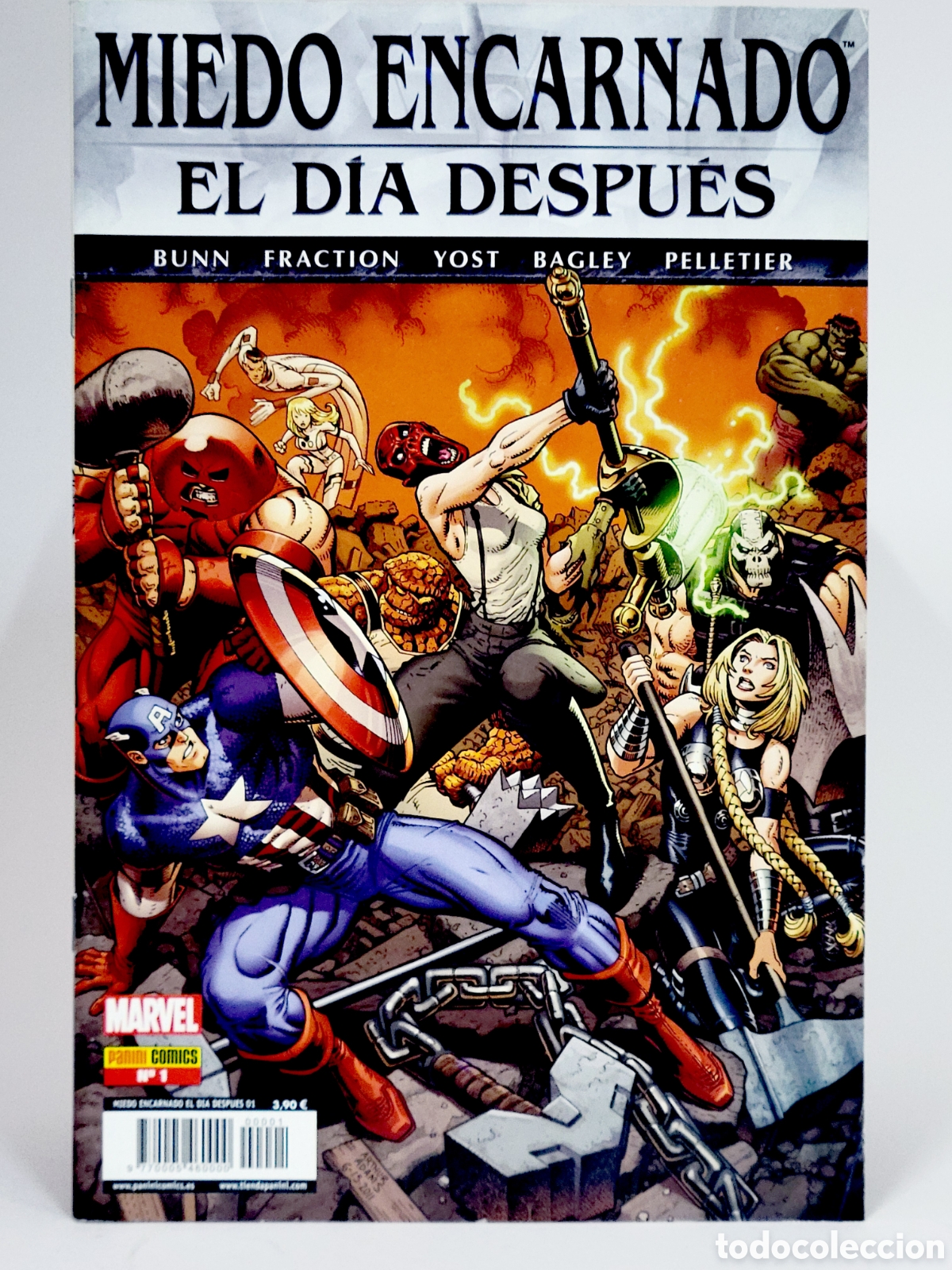 Livros de Banda Desenhada: C&Oacute;MIC MIEDO ENCARNADO EL DIA DESPU&Eacute;S 1 PANINI MARVEL GRAPA CASI EXCELENTE ESTADO