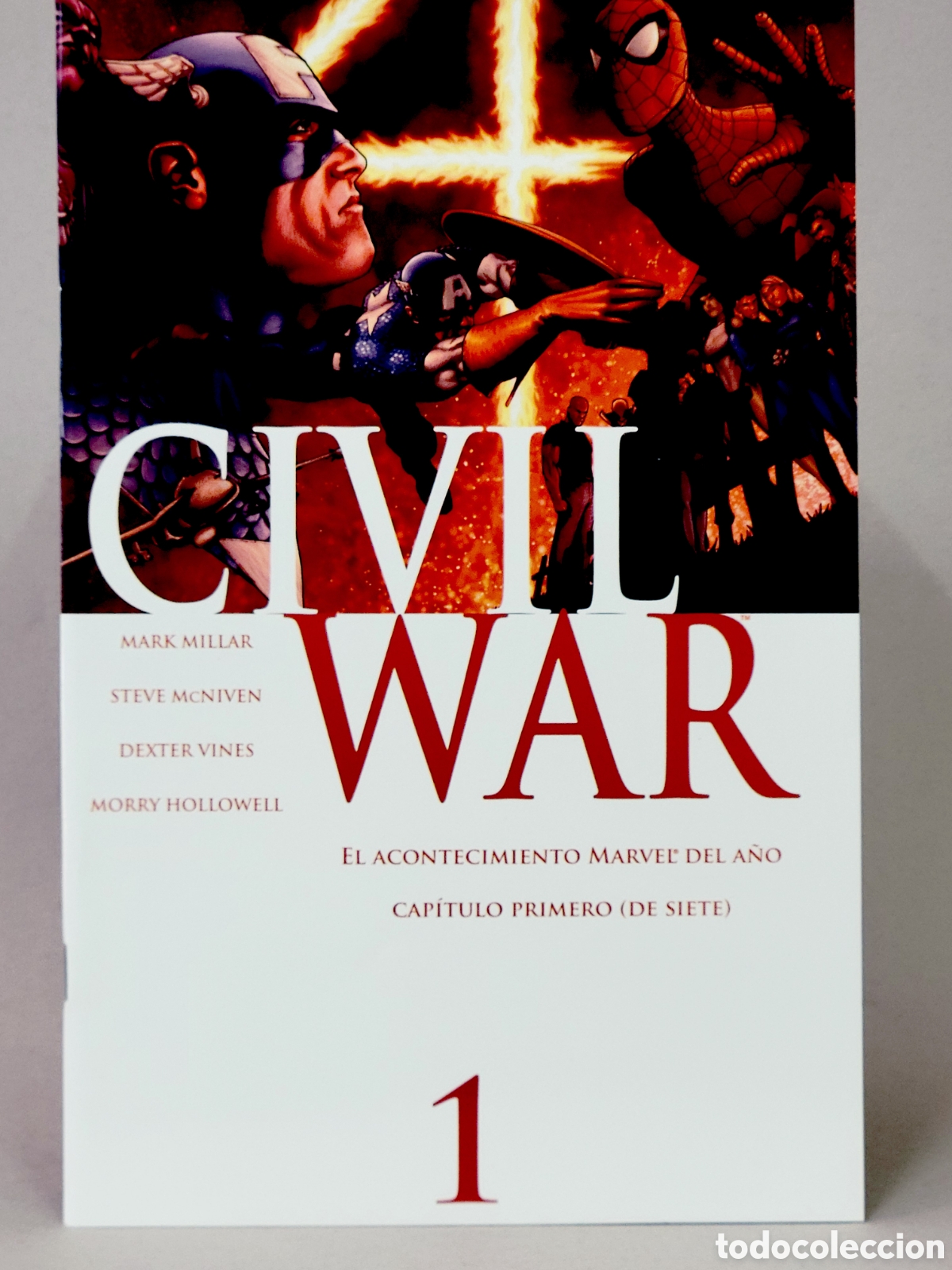 Tebeos: C&Oacute;MIC CIVIL WAR 1 EDICI&Oacute;N ESPECIAL PANINI MARVEL GRAPA DE KIOSCO