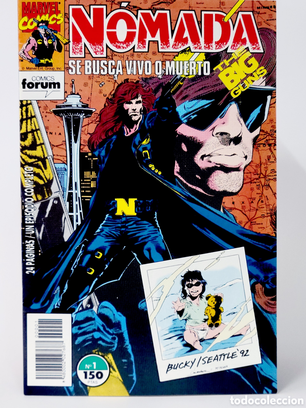 Tebeos: C&Oacute;MIC NOMADA 1 SE BUSCA VIVO O MUERTO FORUM MARVEL GRAPA DE KIOSCO