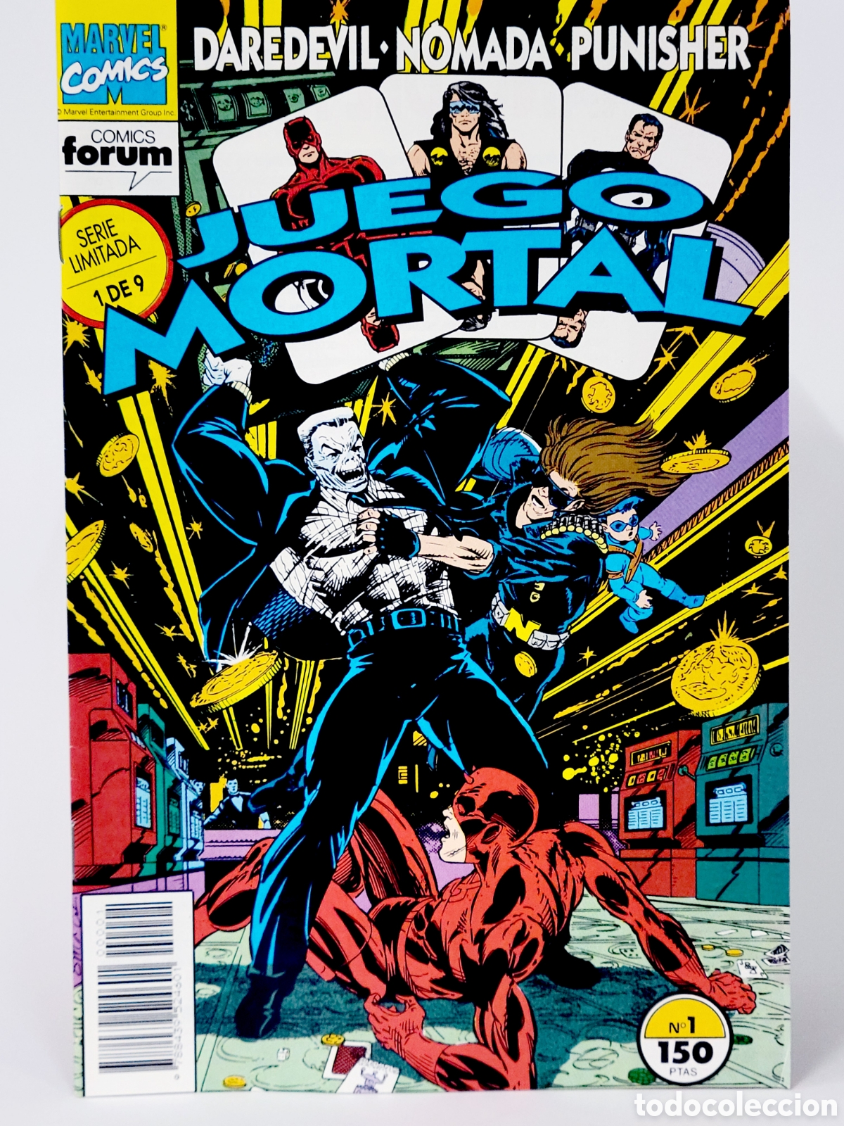 Tebeos: C&Oacute;MIC JUEGO MORTAL 1 DAREVIL NOMADA PUNISHER FORUM MARVEL GRAPA DE KIOSCO