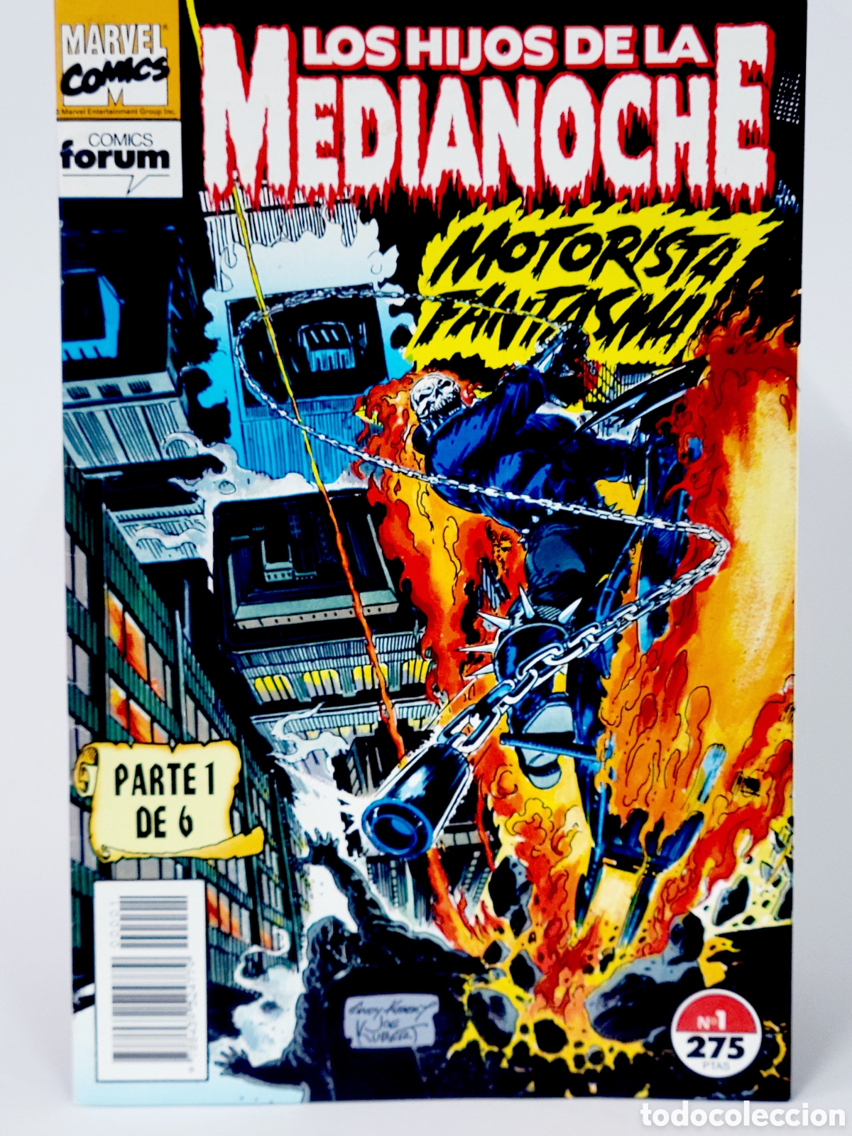 Tebeos: C&Oacute;MIC LOS HIJOS DE LA MEDIANOCHE 1 MOTORISTA FANTASMA VOL.1 FORUM VOLUMEN MARVEL GRAPA DE KIOSCO
