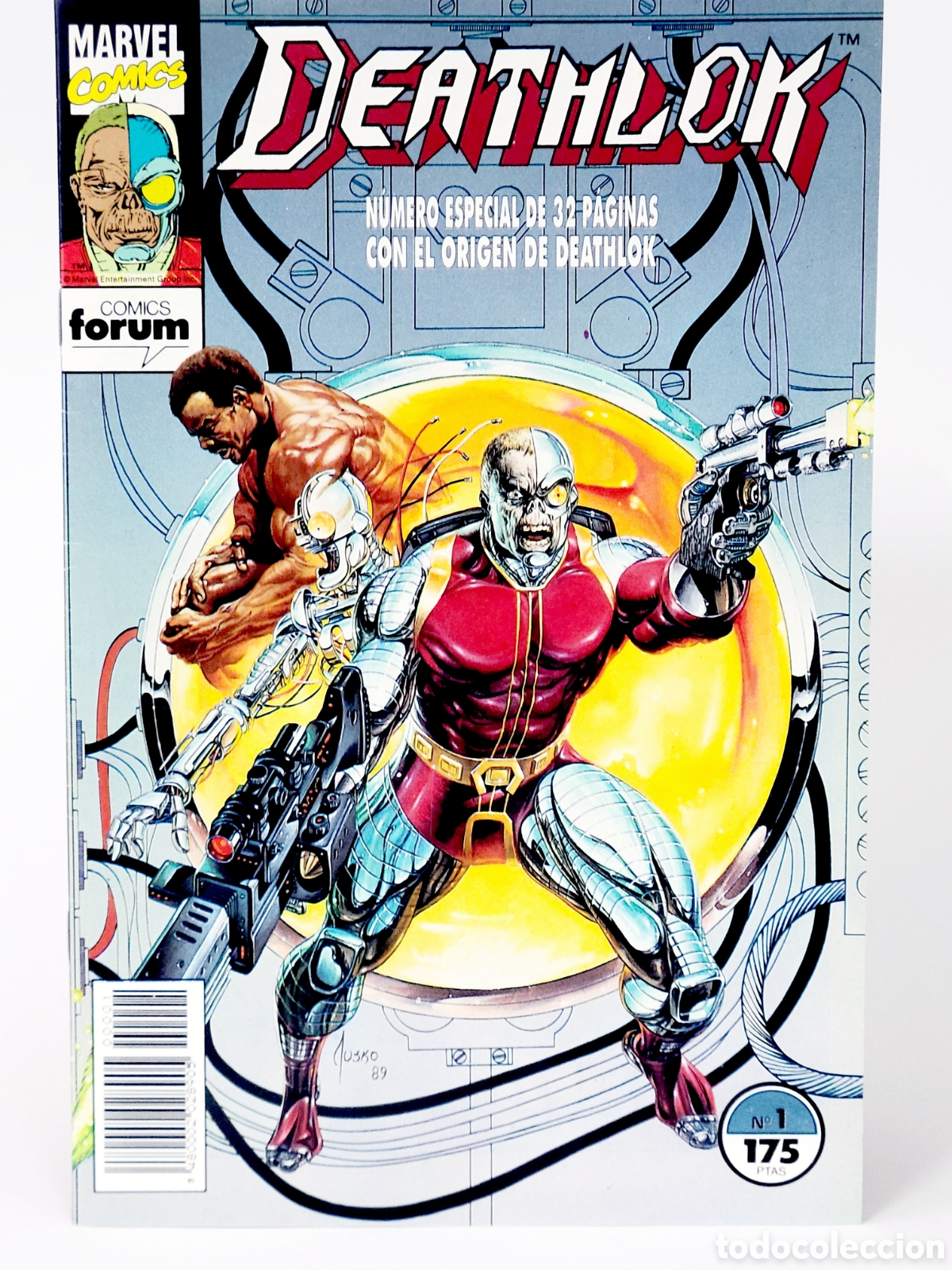 BDs: C&Oacute;MIC DEATHLOK 1 MITAD HOMBRE MITAD MAQUINA FORUM MARVEL GRAPA DE KIOSCO