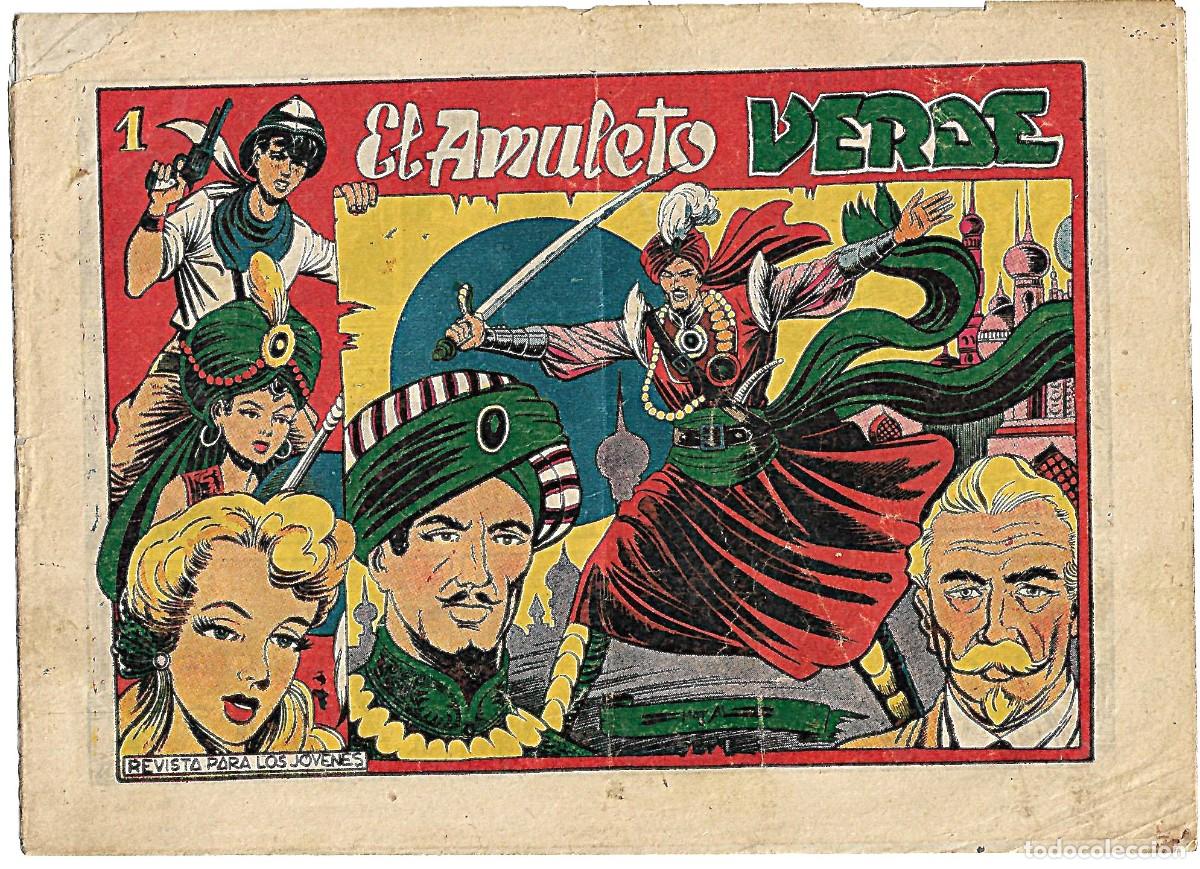 BDs: EL AMULETO VERDE N&ordm; 1-GRAFIDEA ORIGINAL 1956- BIEN - VER FOTOS Y DESCRIPCION