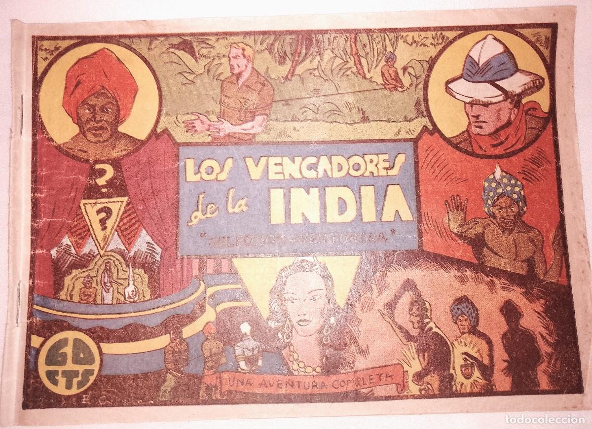 BDs: LOS VENGADORES DE LA INDIA N&ordm; 1-ORIGINAL-VALENCIANA 1941-BIEN - VER FOTOS Y DESCRIPCION