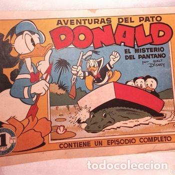 BDs: AVENTURAS DEL PATO DONALD N&ordm; 1-ORIGINAL-BRUGUERA 1945-BIEN - VER FOTOS Y DESCRIPCION