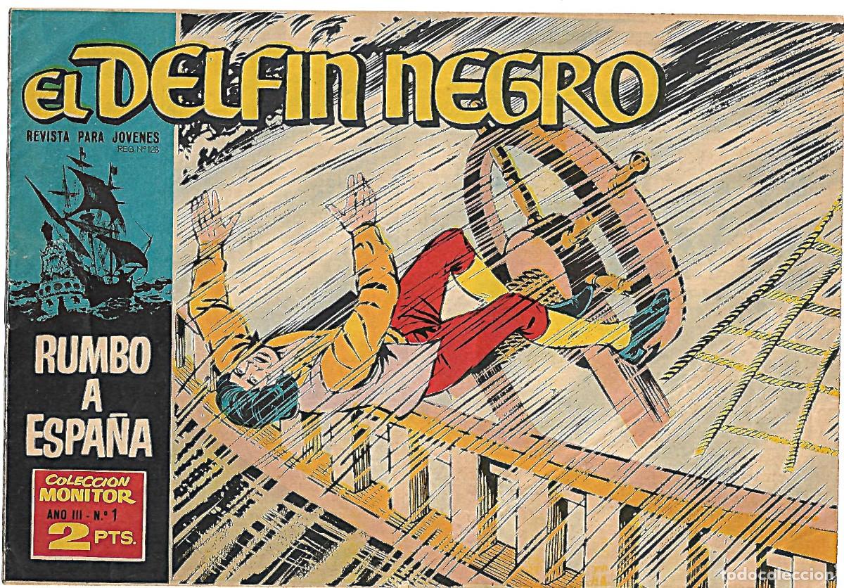 Giornalini: EL DELFIN NEGRO N&ordm; 1-ORIGINAL IBMDE-1962-LEER TODO BIEN VER FOTO