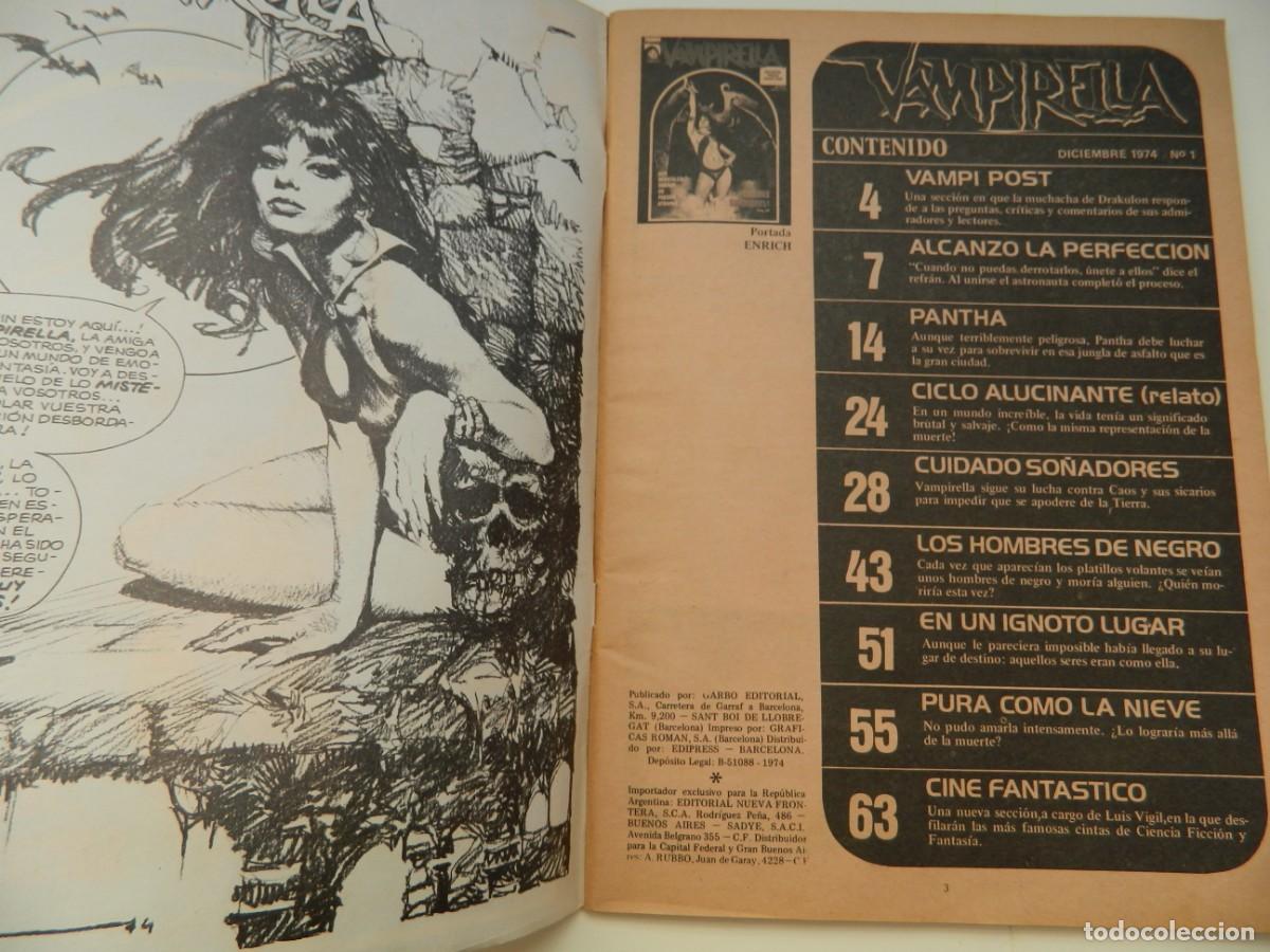 Tebeos: VAMPIRELLA N&ordm; 1 EN MUY BUEN ESTADO 1974 - Foto 3