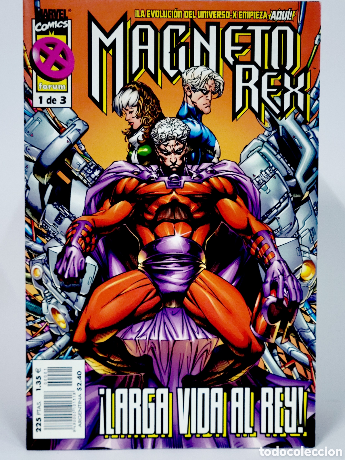 Tebeos: C&Oacute;MIC MAGNETO REX 1 FORUM MARVEL GRAPA EXCELENTE ESTADO - Foto 1