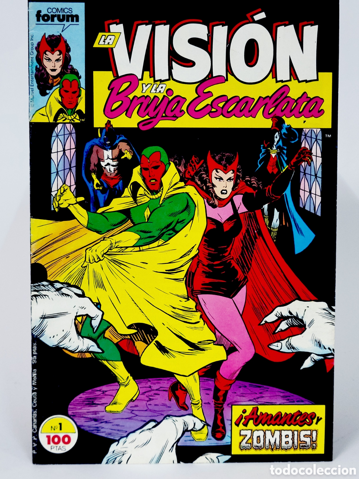 Livros de Banda Desenhada: C&Oacute;MIC LA VISI&Oacute;N Y LA BRUJA ESCARLATA 1 FORUM MARVEL GRAPA EXCELENTE ESTADO