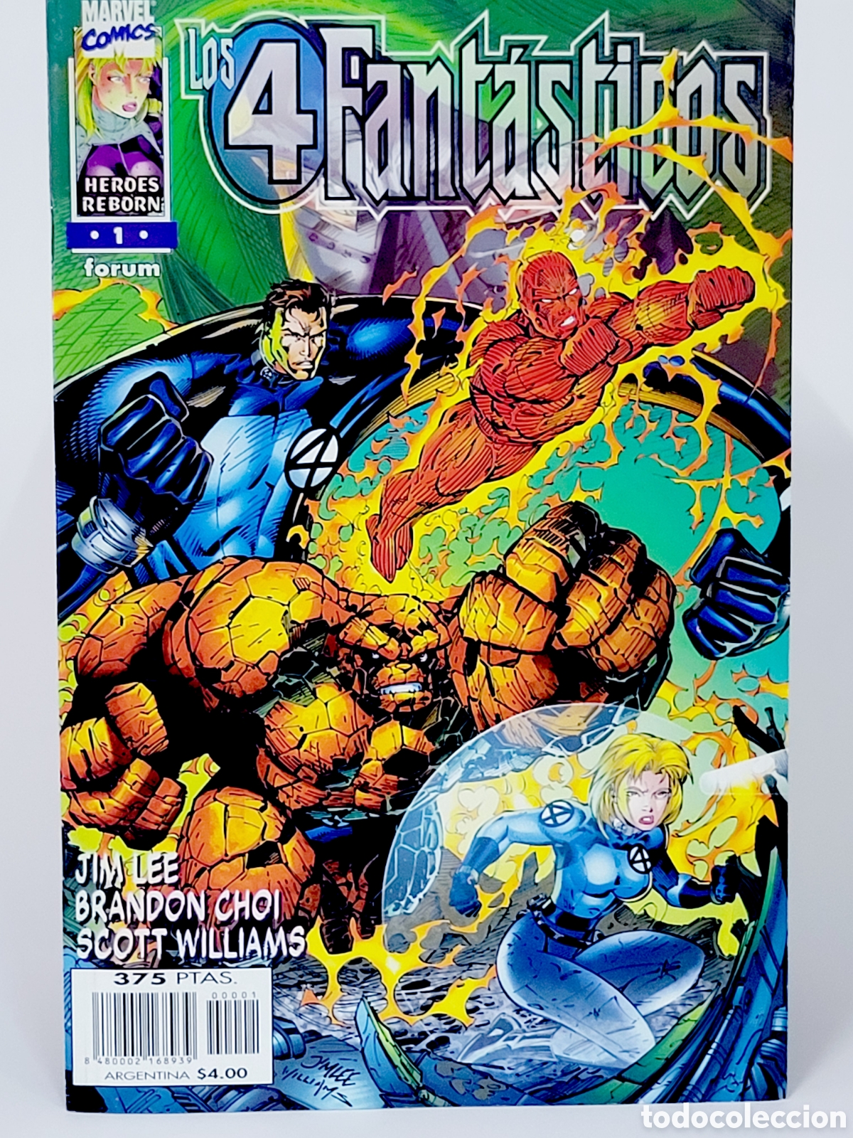Tebeos: C&Oacute;MIC HEROES REBORN LOS 4 FANTASTICOS 1 FORUM MARVEL GRAPA CASI EXCELENTE ESTADO