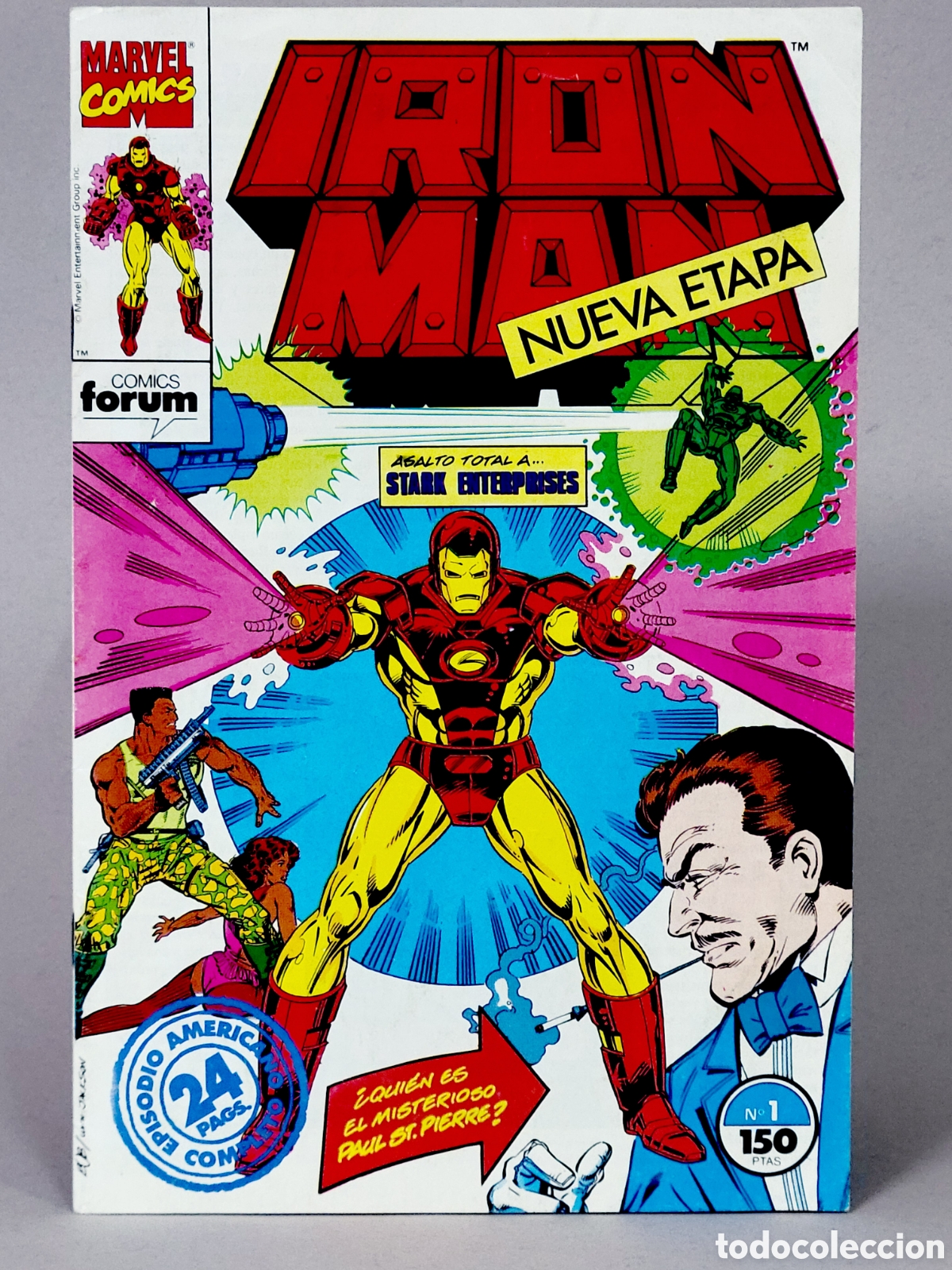 Tebeos: C&Oacute;MIC IRON MAN 1 VOL.2 FORUM MARVEL GRAPA VOLUMEN EXCELENTE ESTADO - Foto 1