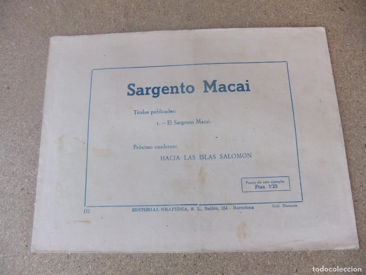 Tebeos: SARGENTO MACAI N&ordm; 1 GRAFIDEA ORIGINAL - Foto 2