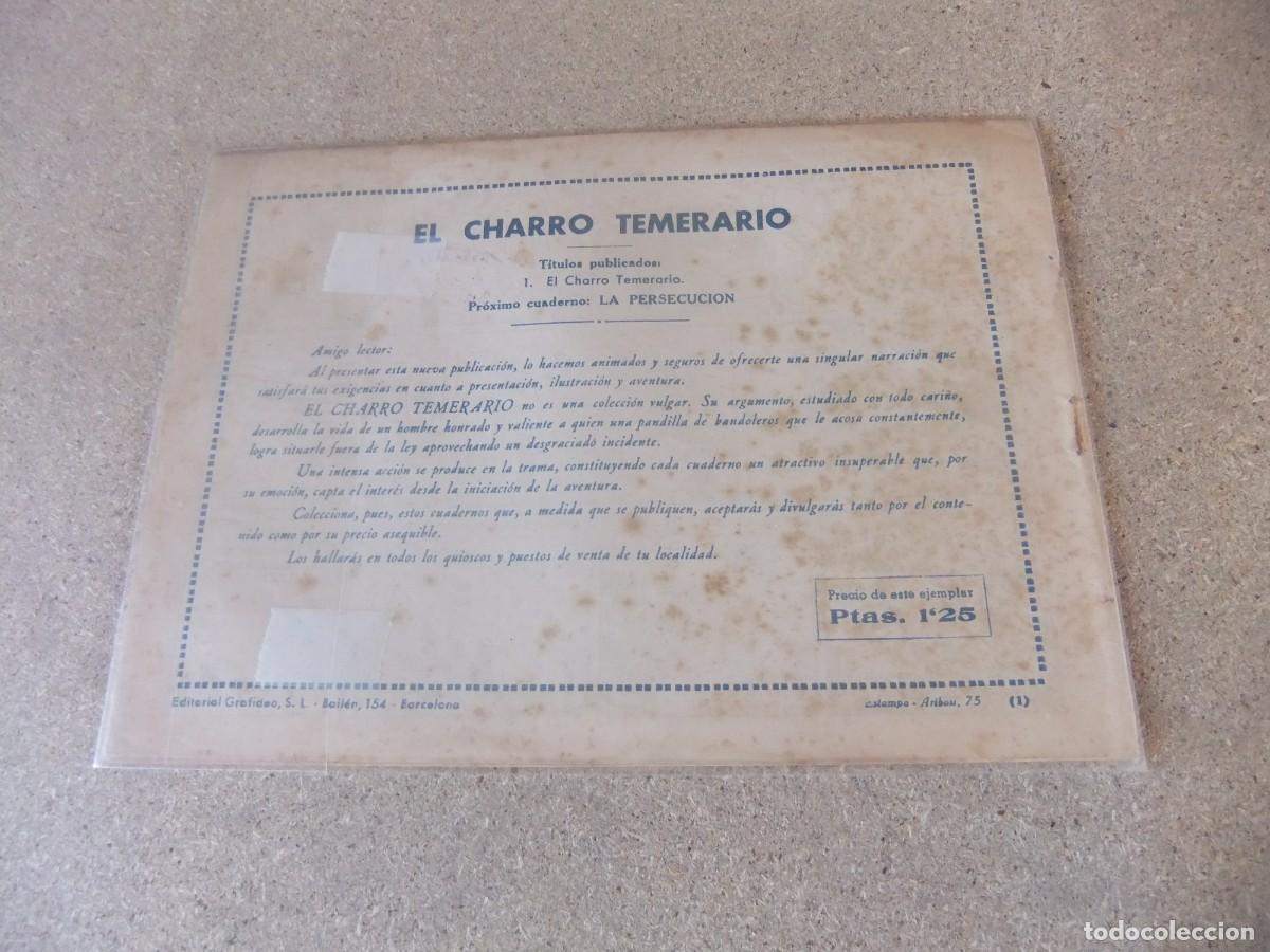 Tebeos: EL CHARRO TEMERARIO N&ordm; 1 GRAFIDEA ORIGINAL - Foto 2