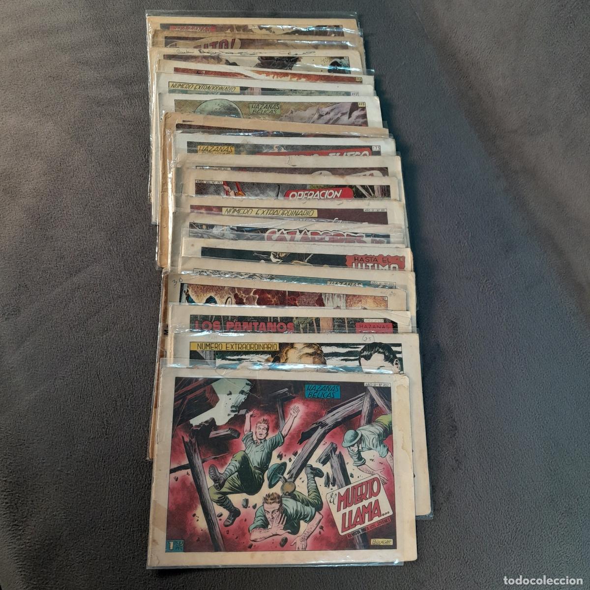 BDs: COM-512. LOTE DE C&Oacute;MICS HAZA&Ntilde;AS B&Eacute;LICAS. EDICIONES TORAY. 1950