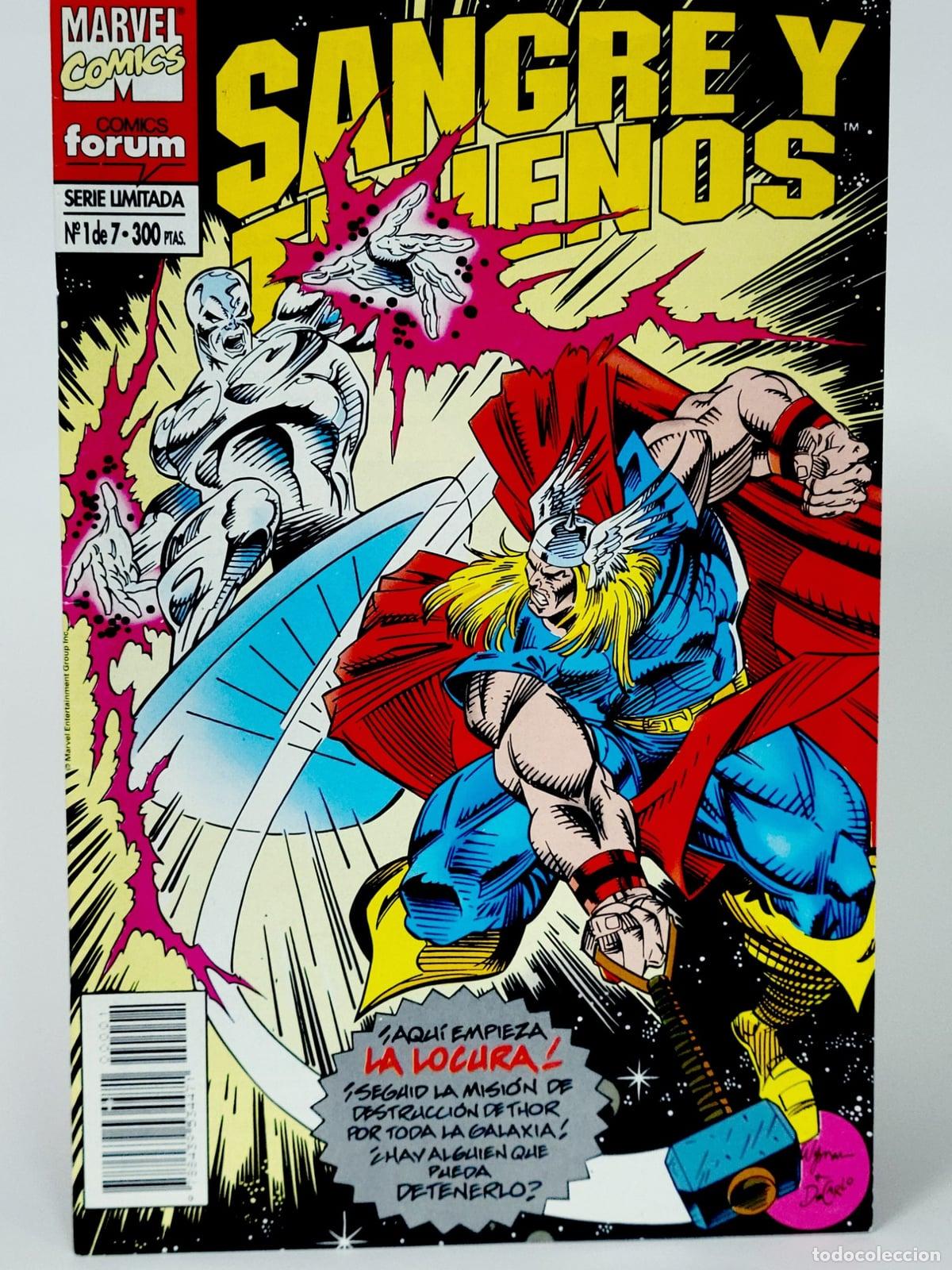 C&Oacute;MIC SANGRE Y TRUENOS 1 FORUM MARVEL DE KIOSCO