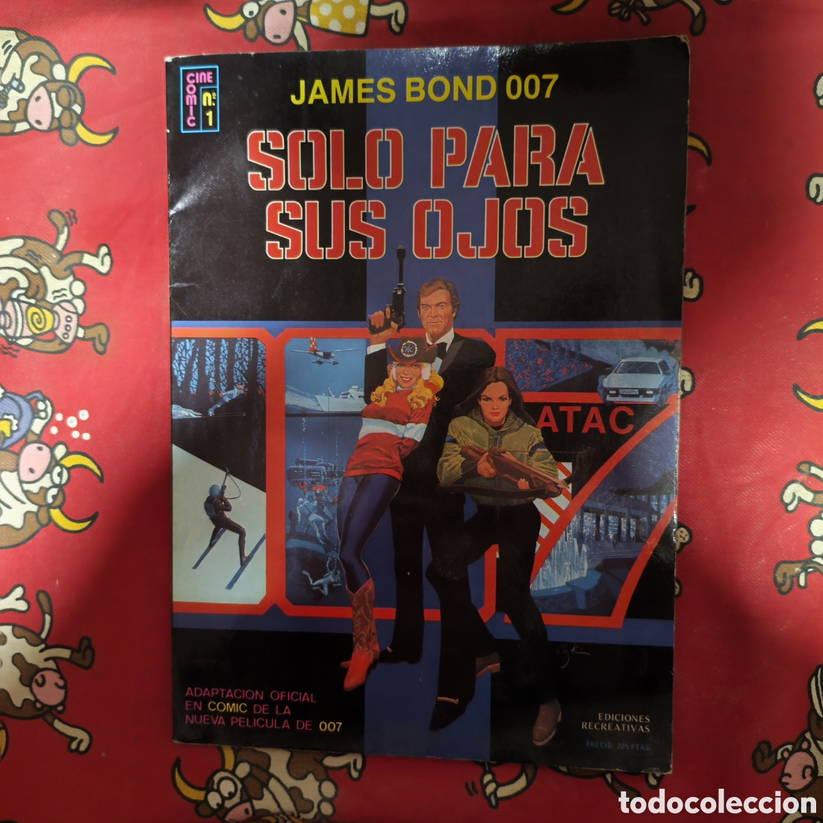 Tebeos: SOLO PARA SUS OJOS - JAMES BOND 007 - CINE COMIC N&deg; 1 EDICIONES RECREATIVAS