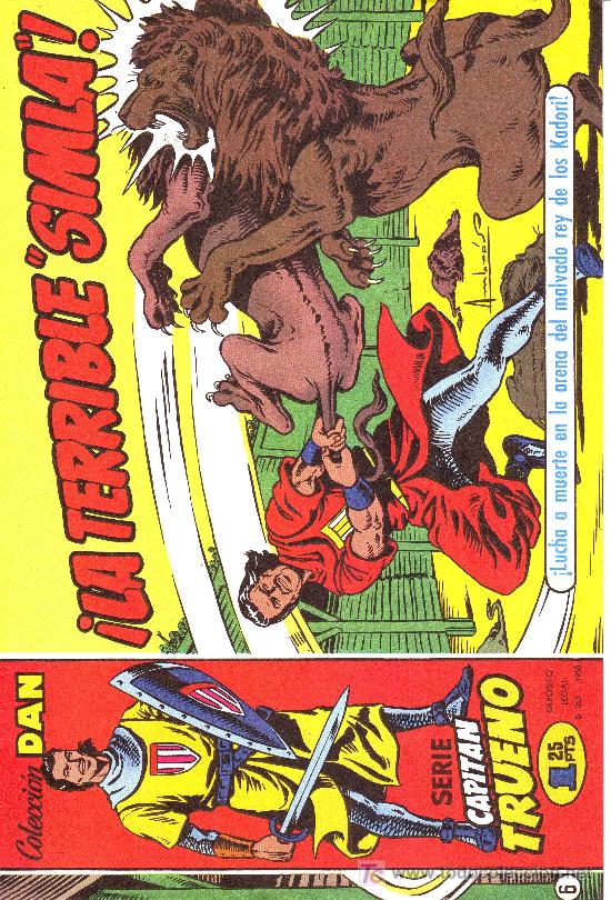 Tebeos: capitan trueno n&ordm; 6: la terrible simla (facs&iacute;mil) - Foto 1