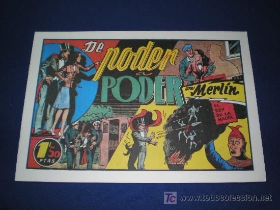 Tebeos: AVENTURAS MERLIN - DE PODER A PODER - REEDICION - Foto 1
