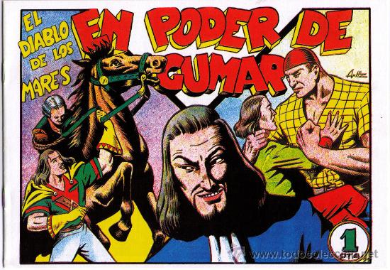 Tebeos: EL DIABLO DE LOS MARES - N&ordm; 21 - EN PODER DE GUMAR - FACSIMIL - - Foto 1