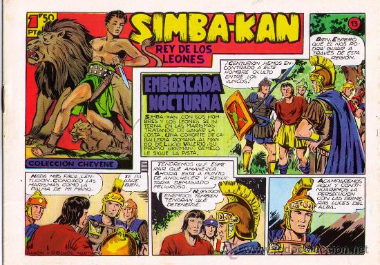 Tebeos: SIMBA-KAN - N&ordm; 13 - EMBOSCADA NOCTURNA - FACSIMIL - - Foto 1