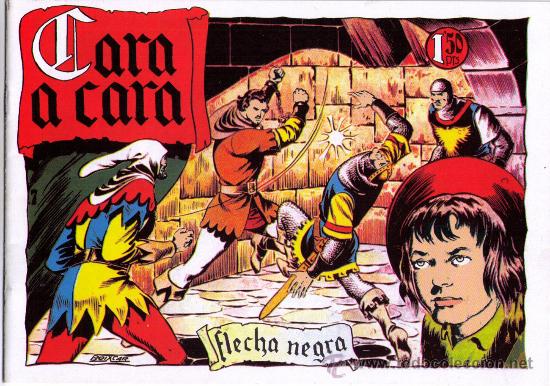 Tebeos: FLECHA NEGRA - N&ordm; 7 - CARA A CARA - FACSIMIL - - Foto 1
