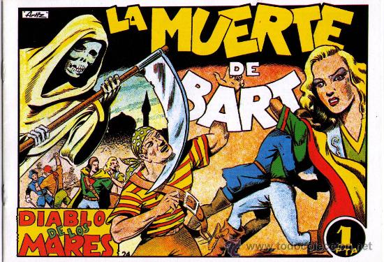 Tebeos: DIABLO DE LOS MARES - N&ordm; 24 - LA MUERTE DE BART - FACSIMIL - - Foto 1