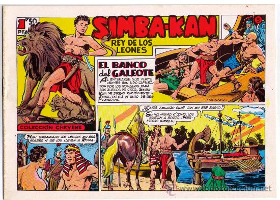 Tebeos: SIMBA-KAN - N&ordm; 5 - EL BANCO DEL GALEOTE - FACSIMIL - - Foto 1