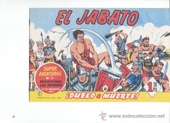 Tebeos: REEDICION EL JABATO 6 NUMEROS CUBIERTAS - Foto 8