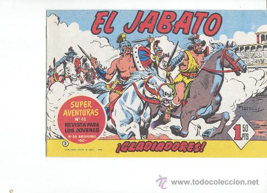 Tebeos: REEDICION EL JABATO 6 NUMEROS CUBIERTAS - Foto 7