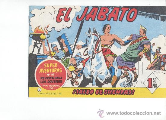 Tebeos: REEDICION EL JABATO 6 NUMEROS CUBIERTAS - Foto 3