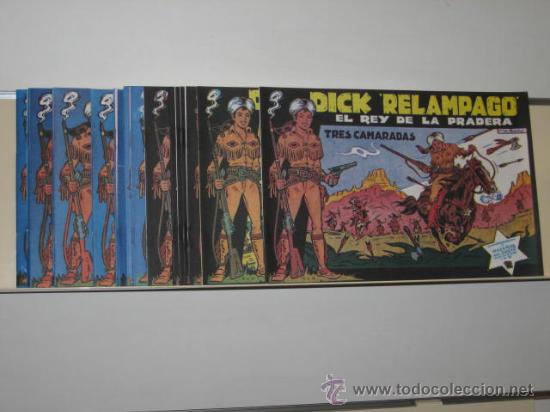 Tebeos: DICK RELAMPAGO COMPLETA 28 NUM. REEDICION - G. IRANZO - Foto 1