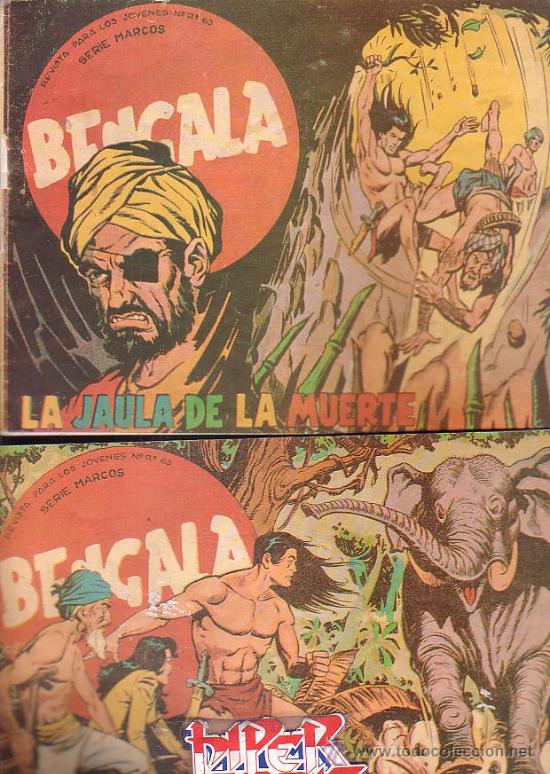Tebeos: BENGALA - LOTE DE 2 EJEMPLARES - n&uacute;meros : 7 Y 8 ( REEDICION ) - Foto 1