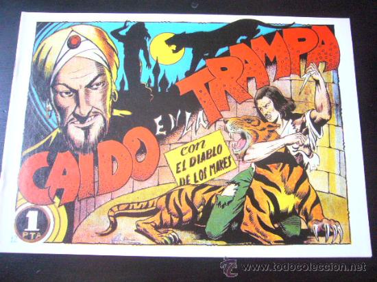 Tebeos: EL DIABLO DE LOS MARES  FACSIMIL N&ordm; 12 REEDICION....c25 EAC - Foto 1