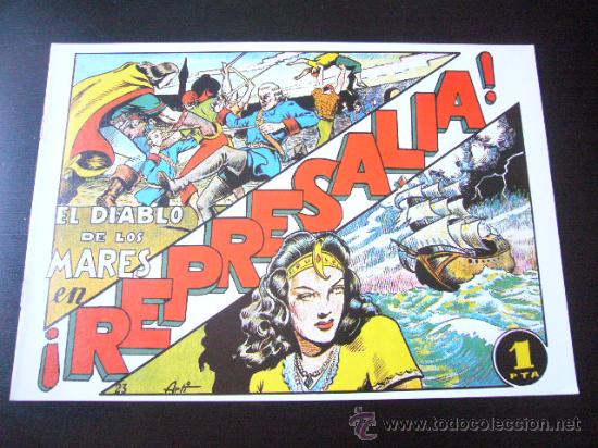 Tebeos: EL DIABLO DE LOS MARES  FACSIMIL N&ordm; 23 REEDICION....c25 - Foto 1