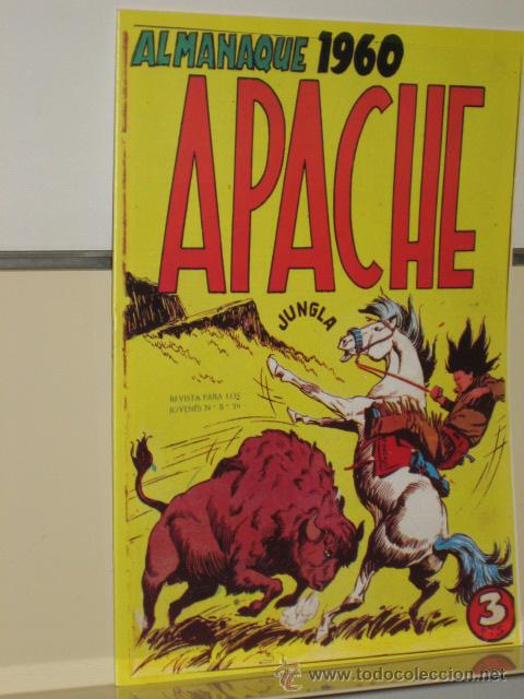 Tebeos: ALMANAQUE APACHE A&Ntilde;O 1960 REEDICION - Foto 1