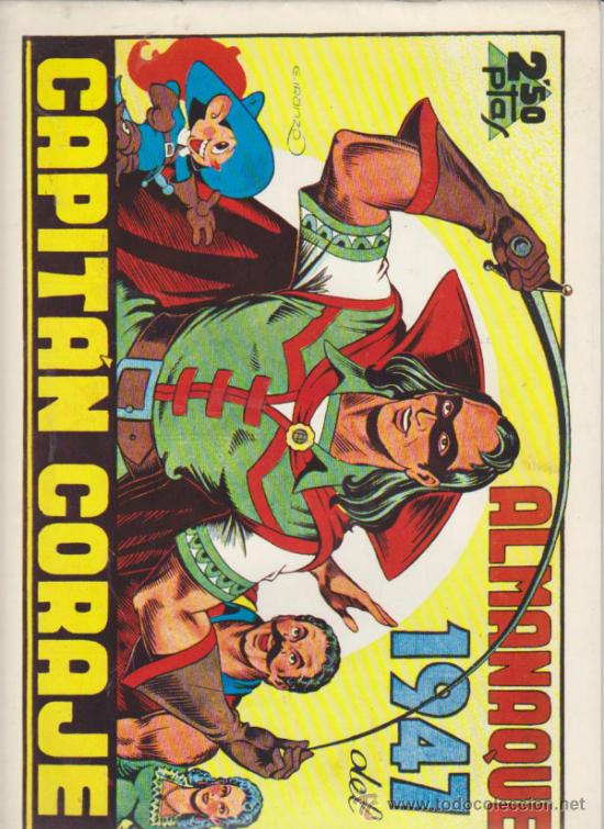 Tebeos: Capit&aacute;n Coraje. Almanaque  1947.  REedici&oacute;n. - Foto 1
