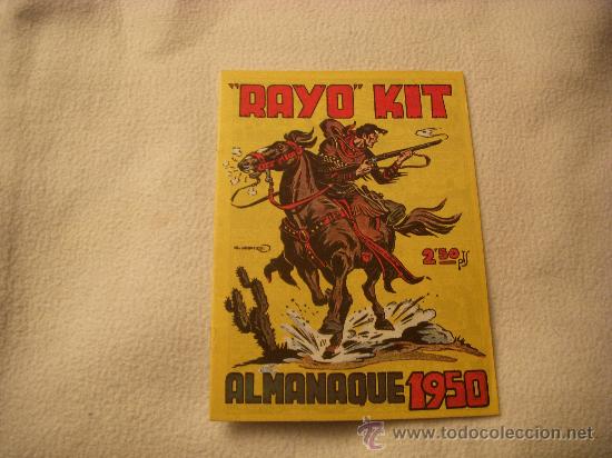 Tebeos: ALMANAQUE 1950 DE RAYO KIT, REEDICI&Oacute;N. - Foto 1