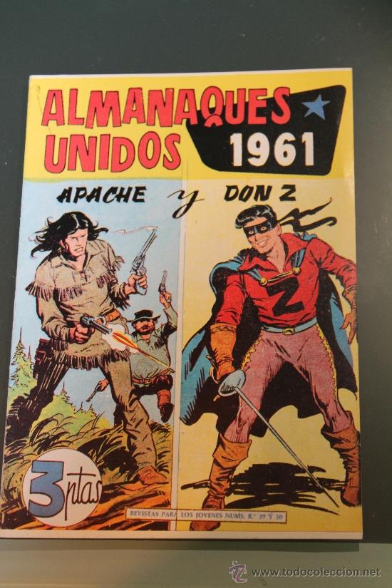 Tebeos: Apache y Don Z Almanaques Unidos 1961 - Foto 1