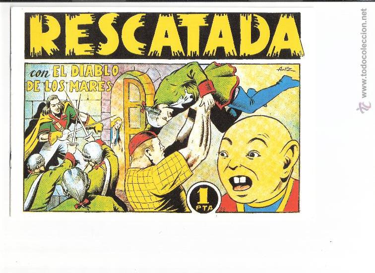 Tebeos: EL DIABLO DE LOS MARES N&ordm; 22-EDICION FACSIMIL - Foto 1