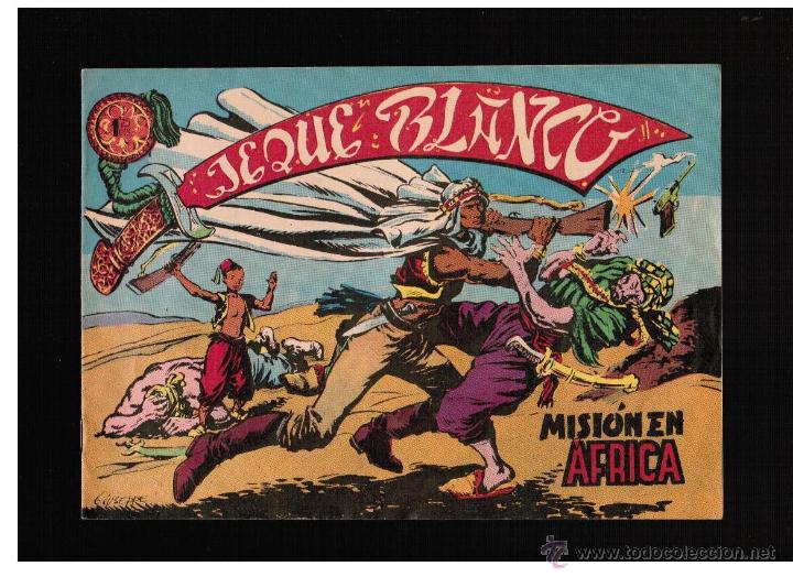 Tebeos: JEQUE BLANCO - MISION EN AFRICA - REEDICION. - Foto 1