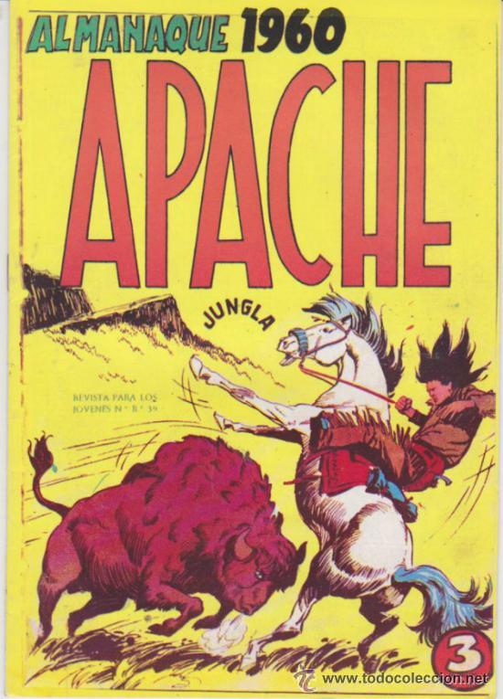 Tebeos: ALMANAQUE APACHE 1960 REEDICION - Foto 1