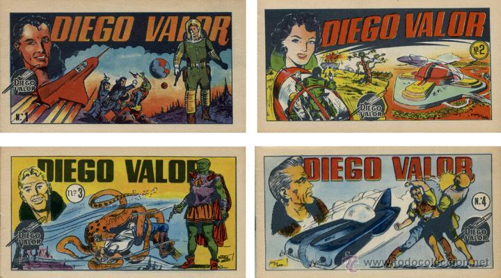 Tebeos: Lote de 4 ejemplares Diego Valor - Foto 1