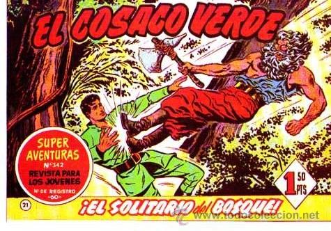 Tebeos: Facsimil  El Cosaco Verde  N&ordm; 21 - Foto 1