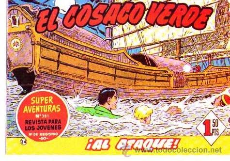 Tebeos: Facsimil  El Cosaco Verde  N&ordm; 34 - Foto 1