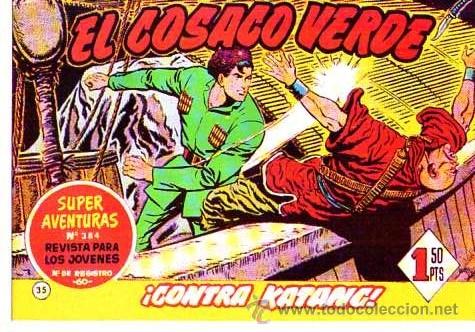 Tebeos: Facsimil  El Cosaco Verde  N&ordm; 35 - Foto 1