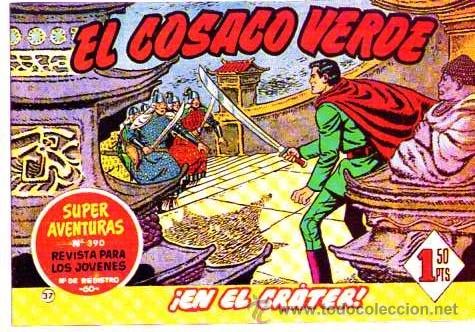 Tebeos: Facsimil  El Cosaco Verde  N&ordm; 37 - Foto 1